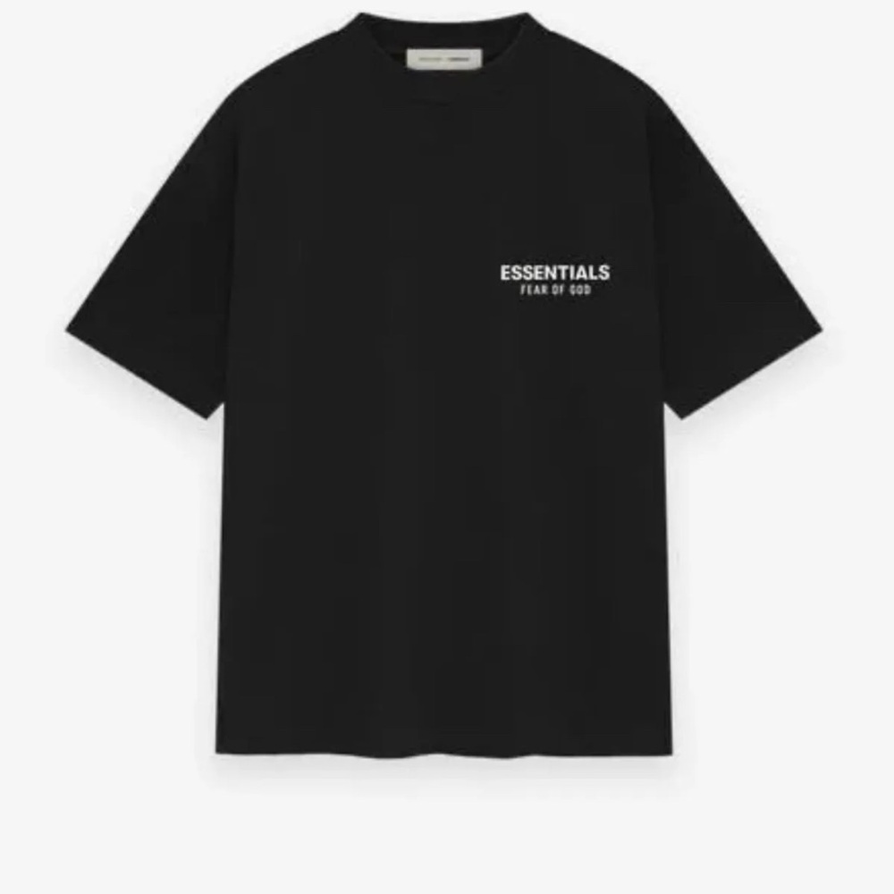 Essentials Fear of God Jet Black T-Shirt SS25